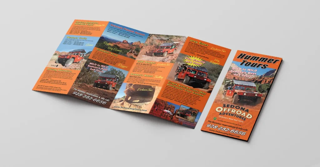 Hummer Tours 4-fold brochure