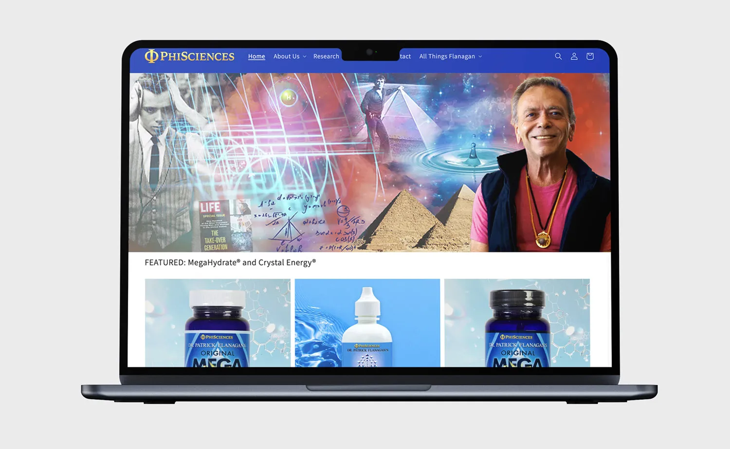 Phi Sciences Shopify Website Photo