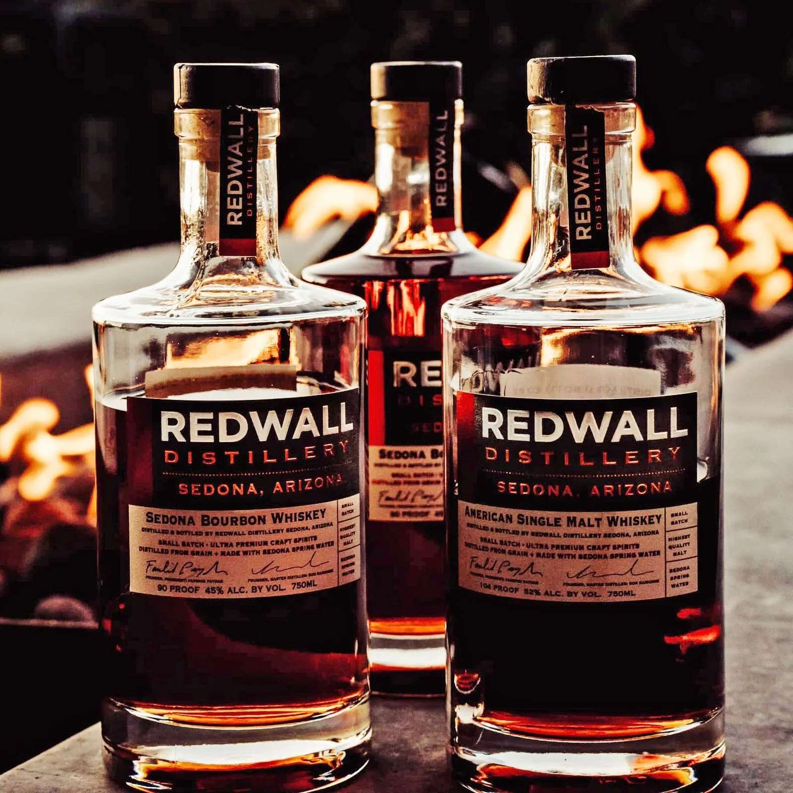 Redwall Distillery Whiskey Bottles