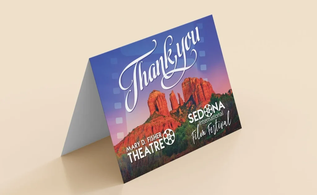 Sedona Film Festival Thank You Card