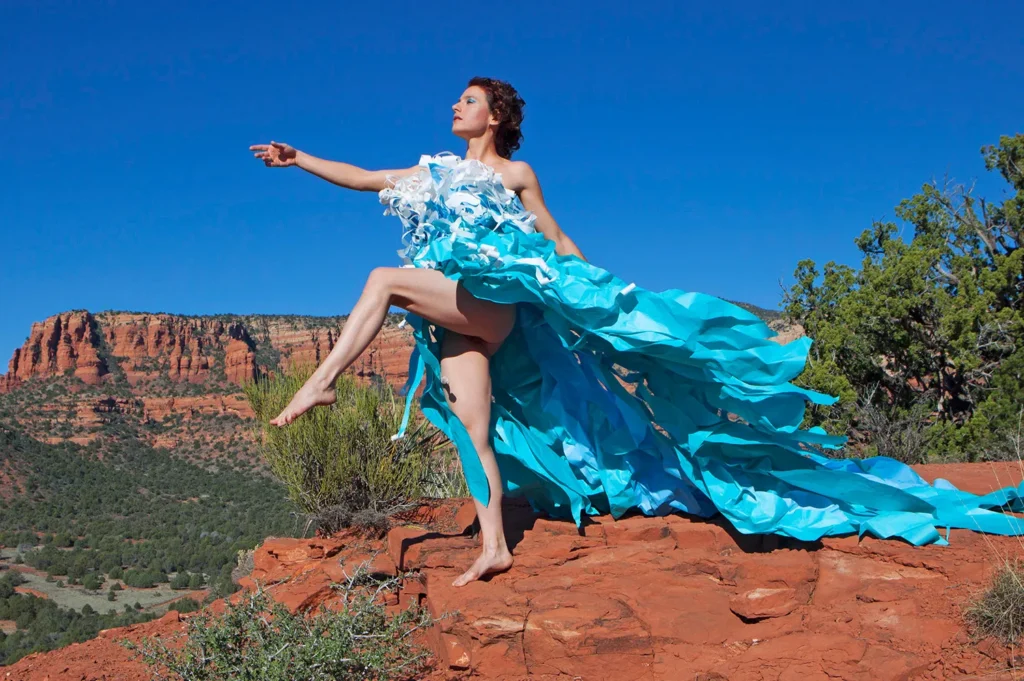 Kathrine paper dress photography