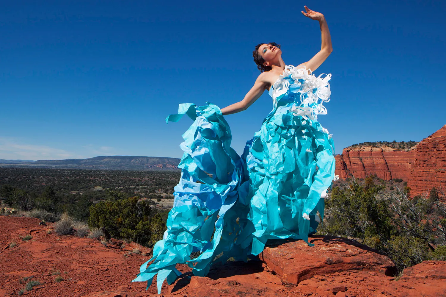 Kathrine paper dress artist