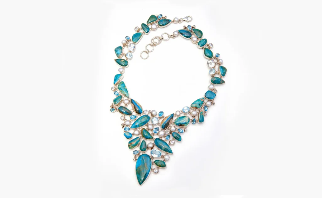 Touchstone Gallery Chrysocolla Gem Necklace